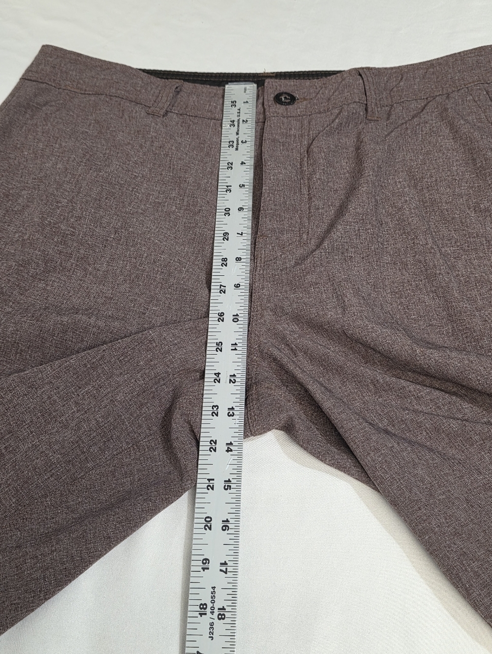 O'Neill Reserve Heathered Hybrid Flat Front Shorts Mens Size 34 - Picture 8 of 12